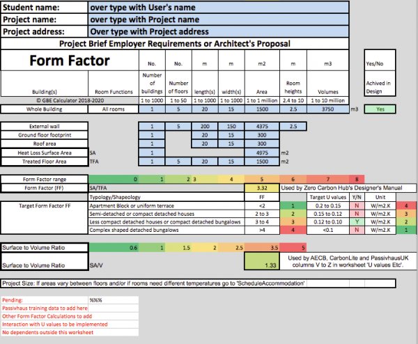 GBE Green Building Calculator Form Factor Dev A13 BRM 250520 PNG