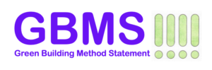 Green Building Method Statement GBMS logo part of a suite of tools supporting Green Building Calculator, Green Retrofit Calculator, Green Interiors Calculator all by BrianSpecMan at NGS Ltd.