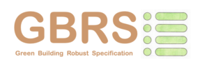 Green Building Robust Specification GBRS logo part of a suite of tools supporting Green Building Calculator, Green Retrofit Calculator, Green Interiors Calculator all by BrianSpecMan at NGS Ltd.